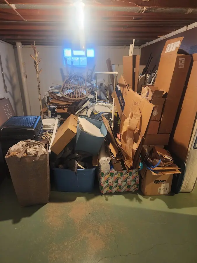 Roll-off dumpster container at job site for Concrete Dumpster Rental in Lower Merion